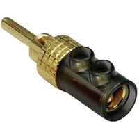 TRU Components Bananenstecker Stecker, gerade Stift-Ø: 4mm Schwarz 1St.