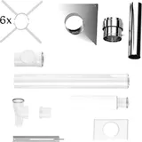 Buderus Grundbausatz GA-K 80/125 mm, Schacht, RLU, Schachtabdeckung Edelstahl