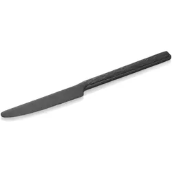 24x Menümesser SLATE, 22,5 cm, mit schwarzer PVD Beschichtung, Oberfläche in Schiefer-Optik, Chromstahl 13/0