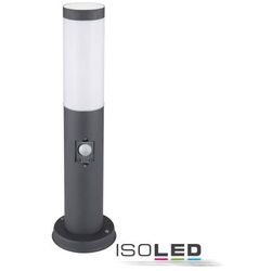 Pollerleuchte 45cm Edelstahl anthrazit mit PIR Bewegungssensor IP44 exkl. E27 LED Leuchtmittel