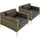 Tectake Villanova Rattanset Loungeset grau
