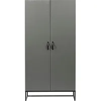 Woood Garderobenschrank Morris grau