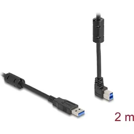 DeLock USB-A auf USB-B 2 m Schwarz