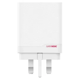 OnePlus SuperVOOC USB-C + USB-A Schnellladegerät 120W Weiß