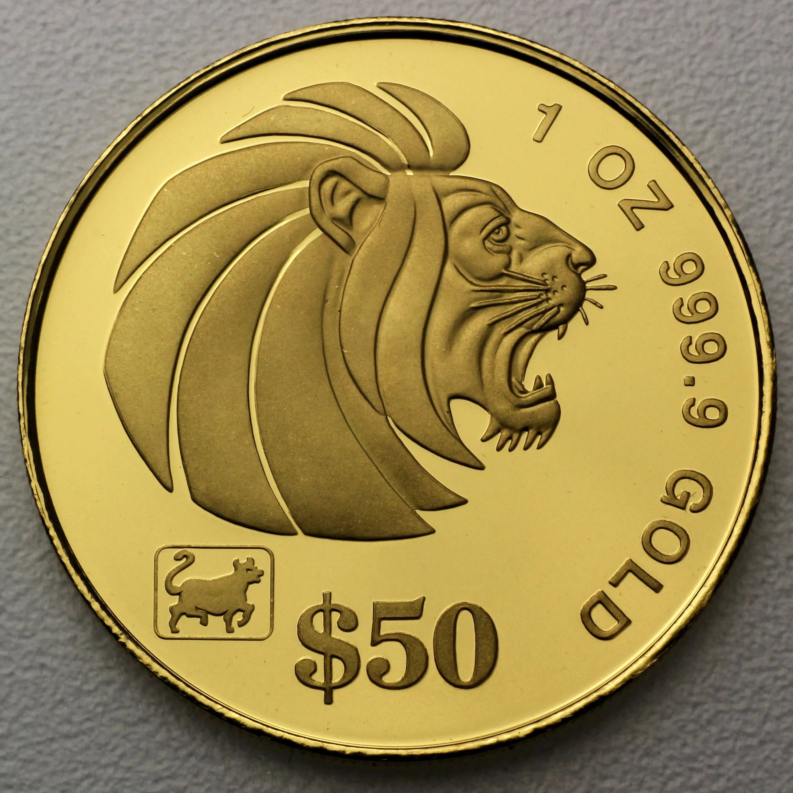 Goldmünze 1oz Lion (Singapur)