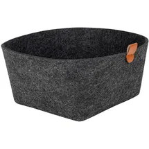 JUSTINUS Filzkorb Justinus anthrazit 22 x 12 x 22 cm