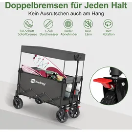 Sekey Bollerwagen faltbar grau