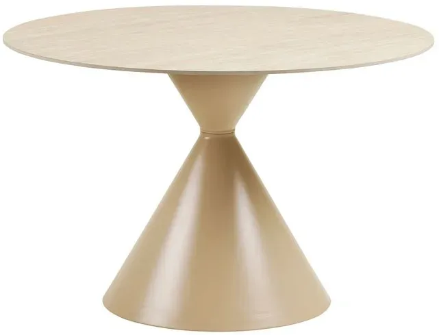 Esstisch Annecy Ø 120 cm Stein, Marmor, Granit Beige Sand