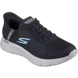 SKECHERS Go Walk Flex Hands Up Slip-In Sneaker Herren BKGY - schwarz 45
