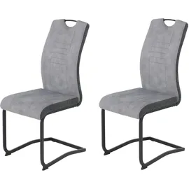 HELA Tische Hela Tische, Riga S VT Velvet hellgrau Seiten WS anthr. 2er Set