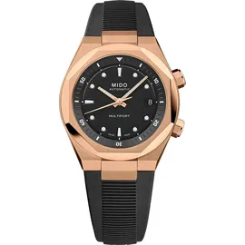 Mido Multifort 8 Two Crowns Roségold Kautschukband 40 mm M047.507.37.051.00