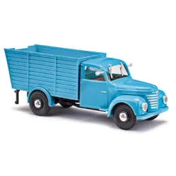 Framo V901/2 Tiertransporter Bj. 1954 blau Modell von Busch 1:87