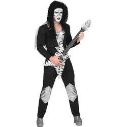 Heavy Metal Rock Star Herren Kostüm - M
