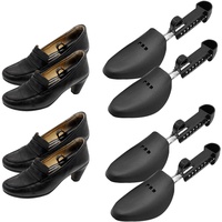 AWOCAN 2PCS Schuhspanner Praktisch Verstellbar Tragbar für Männer Frauen Schuhspanner Schuhspanner Schuhspanner für breite Füße Lockern Enge Schuhe Frauen (SCHWARZ3-Damen) - Einheitsgröße