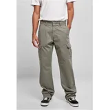 URBAN CLASSICS Straight Mid Waist Cargohose Asphalt 40