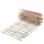 Kadax Staketenzaun 500 x 100 cm Haselnuss