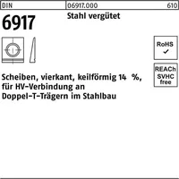 Industrial Quality Supplies DIN 6917 Scheibe vierkant keilförmig für