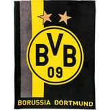 Borussia Dortmund Fleecedecke Streifenmuster