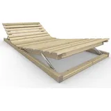 Ergonomischer Holzrahmen Kopf- und Fußteil verstellbar ''Ergo-Eva'' 90 190 Fichte
