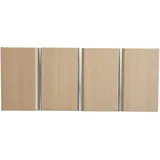 Bridge Beno - Badmöbel Set mit Waschbecken & Unterschrank Waschtisch 120 cm, 4 Türen mit Soft-Close Badezimmer Komplettset-Unterschrank ohne