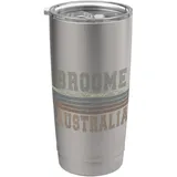 Retro Broome, Australien Doppelwandiger Edelstahl-Thermobecher