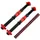 luxuskollektion Hantelstangen 3er Set Hantelstange 35cm/40cm Gewinde rot