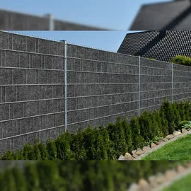 zaun|zu® Sichtschutzstreifen 35 m Anthrazit Vlies