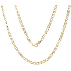 Goldkette FIRETTI "Schmuck Geschenk Gold 375 Halsschmuck Halskette Goldkette Garibaldi" Gr. 50, gold (gelbgoldfarben), Halsketten, Damen, 50, Gelbgold 375, B: 3,3mm, B:3,3mm