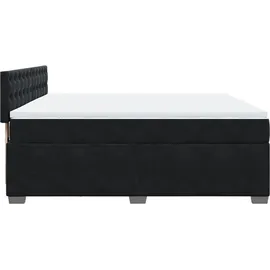 vidaXL Boxspringbett 180 x 200 cm Schwarz