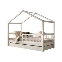 58 aufm Kessel Hausbett Keeley 90 x 200 cm Buche massiv lackiert Weiß