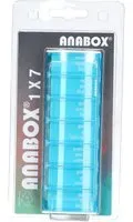 ANABOX Distributeur de médicaments 1x7 Turquoise Accessoire(S) 1 pc(s)