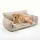 noviclass-shop Hundesofa Chaffar 140 cm Creme