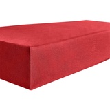Kneer Spannbettlaken für Topper Vario-Stretch 180 x 200 cm rot
