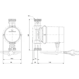 Grundfos Zirkulationspumpe COMFORT 15-14 BX PM DACH