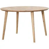 Lomadox Esstisch rund, 120cm Durchmesser, Wildeiche massiv geölt, Tarva-69