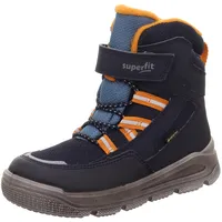 superfit Jungen Mars Warm Gefütterte Gore-tex Schneestiefel, Blau Orange 8000, 33 EU