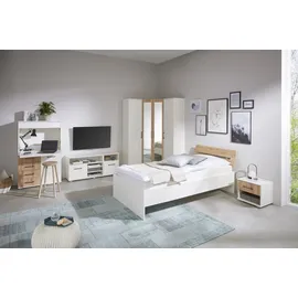 Priess Sekretär "Lissabon", braun (lichtweiß, astkernbuche), B:82cm H:139cm T:38cm, Sekretäre, Sekretär