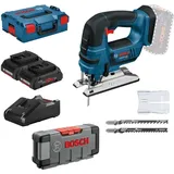 Akku-Stichsäge gst 18V-LI b / 2x 4,0 Ah ProCORE18V Akku + Ladegerät inkl. 30tlg. Stichsägeblätter-Set Wood in L-Boxx - Bosch