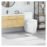 vidaXL 2-tlg. Badematten-Set Grau Polypropylen Rutschfest
