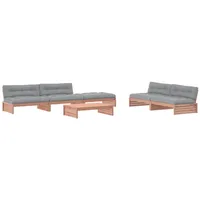 vidaXL 6-tlg Garten-Lounge-Set mit Kissen Massivholz Douglasie Modell 10
