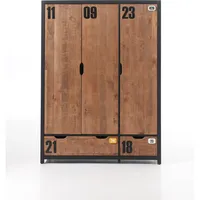 Vipack Kleiderschrank Alex 3-türig braun