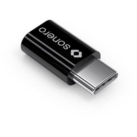 sonero SON UA111 - USB 2.0 Adapter, C-Stecker > Micro-B-Buchse, schwarz