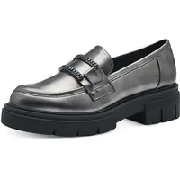 Marco Tozzi Damen Loafer ohne Absatz Vegan mit Plateau,