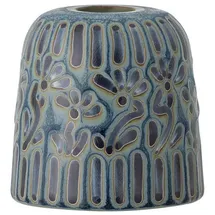 Bloomingville Kerzenhalter Samsin Steingut Blau