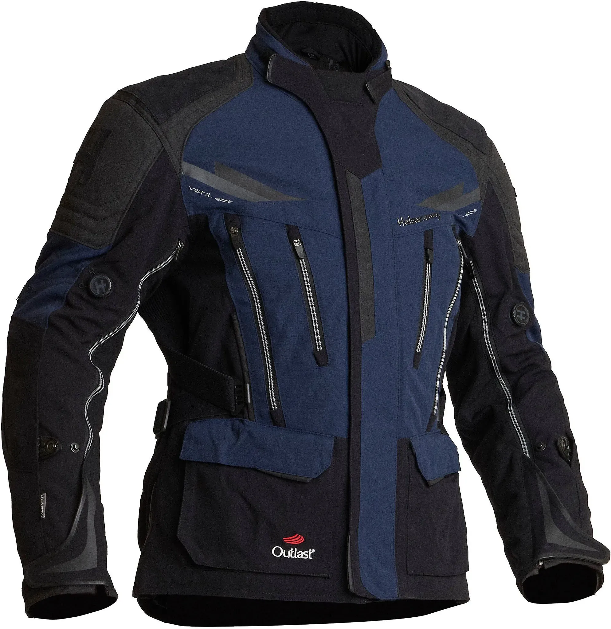 Halvarssons Motorradjacke Mora Schwarz/Blau - 54