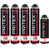 Brunnenschaum Set 4 x 750 ml inkl. Pistolenreiniger Bauschaum Montageschaum