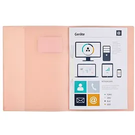 Brunnen Schnellhefter FACT! Kunststoff rosa pastell transluzent DIN A4, 1 St.