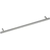 Grimme 8569210560 Basic Schrankgriff Enija ø 12 mm, Breite 600 mm Stangengriff Edelstahl gebürstet, Silber, Lochabstand 560 mm