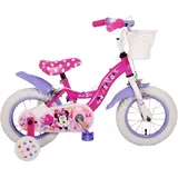 Volare Kinderfahrrad Disney Minnie für Mädchen 12 Zoll Kinderrad in Rosa