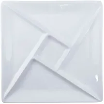 Swissmar Raclette/Fondue Porzellanteller", weiß, B:25cm H:1cm L:25cm, Porzellan, Speiseteller, Porzellan, quadratisch